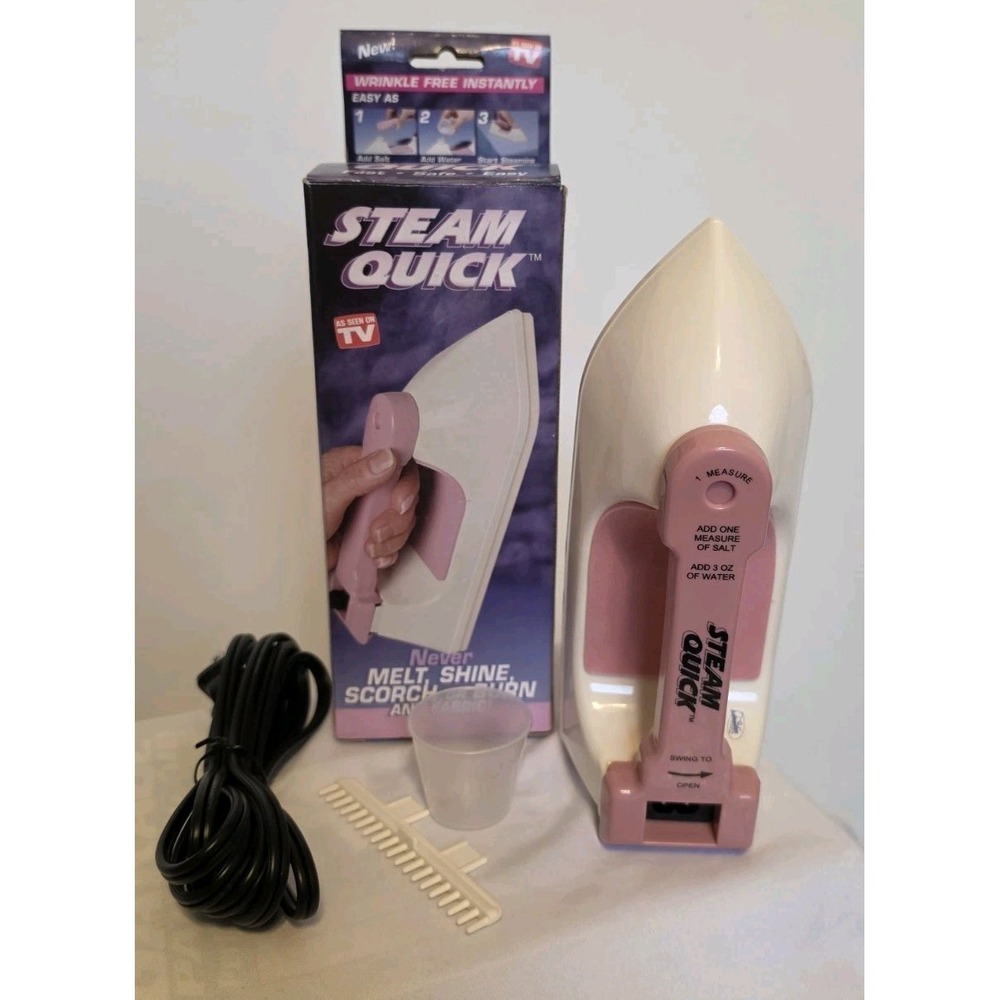 Vintage Steam‎ Quick Clothing Steamer Open Box New With Instructions  1999